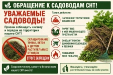 Чистота и порядок в СНТ "Железнодорожник" Чистота и порядок в СНТ "Железнодорожник"